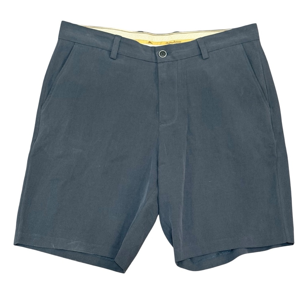 Tommy Bahama 100% silk shorts size 36 navy blue luxury resort classic fit